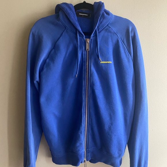 dsquared hoodie blue